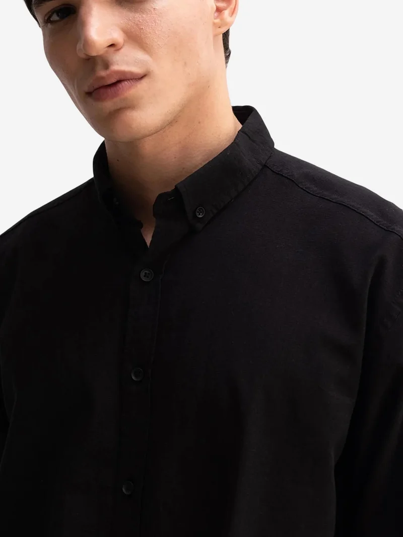 جيستو GIESTO Cotton Oversized Button-Up Shirt